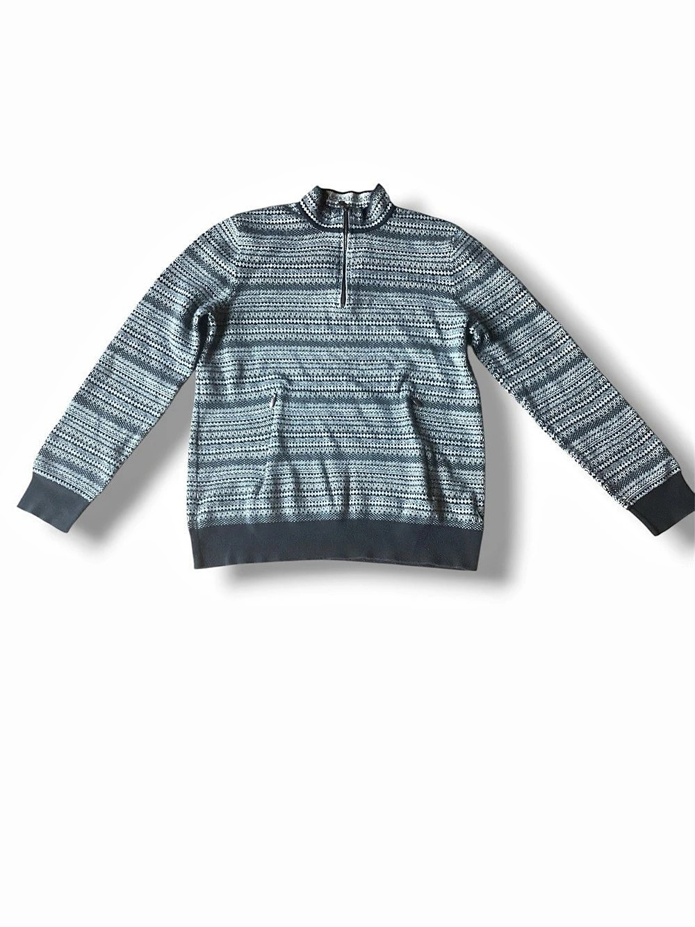 Roots Canada Women's Patterned Quarter-Zip Sweatshirt Size M